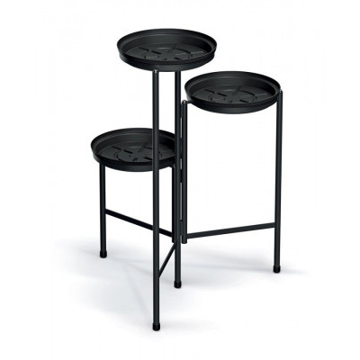 Podstavec na květináče TOL STAND černý 42cm